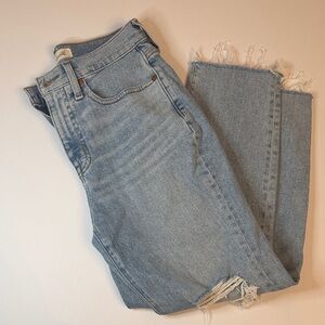 Madewell The Momjean High Rise Straight Leg Jeans 26 Petite 24” Inseam